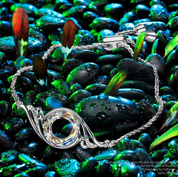 Bransoletka Kate Lynn Nirwana Feniksa Srebrzystoszara