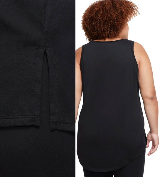 Czarna damska koszulka Nike Dri-FIT Icon Plus DM4087-010 1X