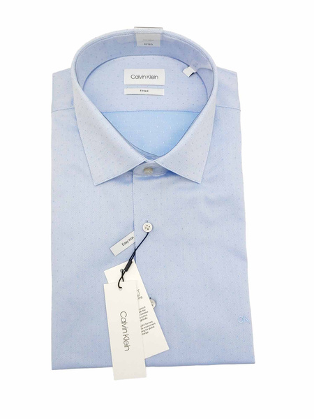 Niebieska Koszula Męska Calvin Klein Fitted K10K104766 42