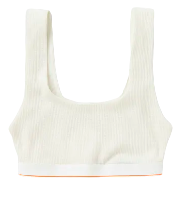Biustonosz Calvin Klein - Unlined Bralette - Biały - Rozmiar S - 0040169WBE YAS
