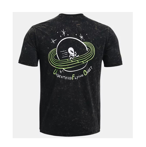 Czarna Męska Koszulka Under Armour Run Flying 1361481001 L