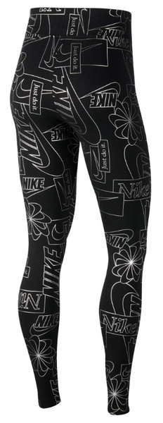 Czarne Legginsy Damskie Nike XS CU6861-010 Sportswear Icon Clash