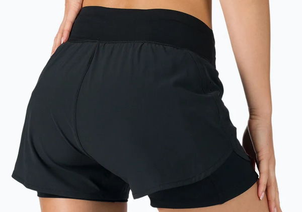 Nike Spodenki Damskie - Do Biegania - Czarne - Rozmiar M - Running Eclipse 2w1 Dri-FIT - CZ9570-010