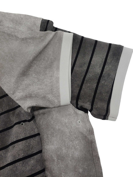 Szara Koszulka Męska Polo Nike Stripe Block Dri-FIT DH0966003 M