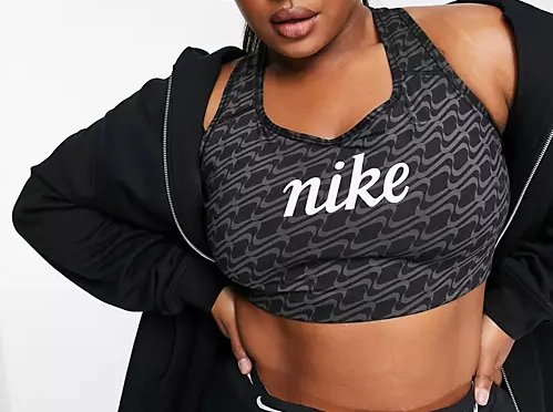 Stanik Sportowy Nike Dri-FIT Swoosh Icon Clash DQ5123-010 2X