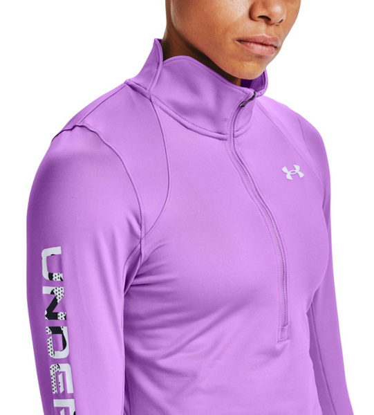 Fioletowa Koszulka Damska Under Armour SM 1359691568 ColdGear Run