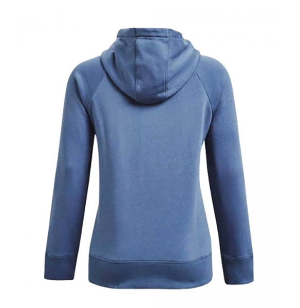 Under Armour Damska Bluza 1356318470 SM Niebieska Rival Fleece Z Kapturem