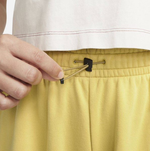 Żółte Spodnie Nike DM6205-304 L Damskie Swoosh High Rise