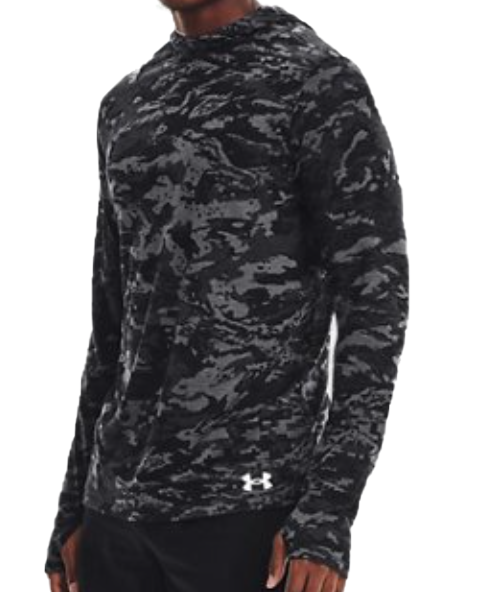 Czarna Koszulka Męska Under Armour 1361467001 L HeatGear Camo