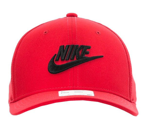 Czerwona Czapka Nike Classic99 DC3979657 L/XL z Czarnym Logo