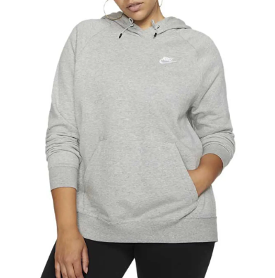 Szara Bluza Damska Nike CJ0409063 3X z Kapturem