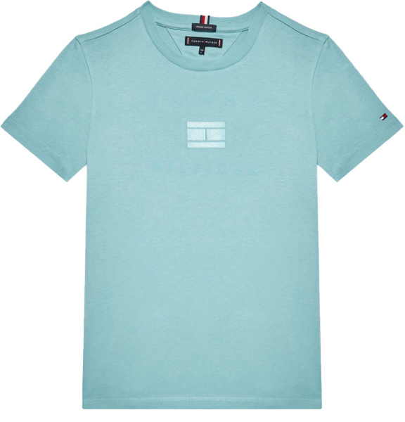 Błękitna Dziecięca Koszulka Tommy Hilfiger Artwork KB0KB07280 116 cm