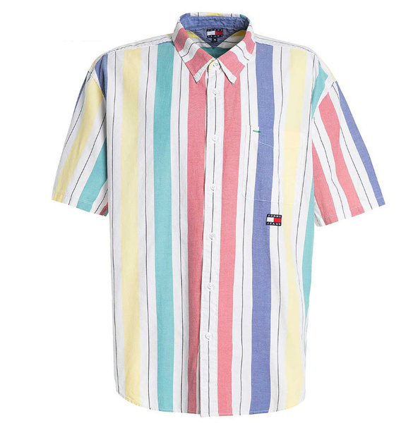 Męska Letnia Koszula Tommy Hilfiger Jeans Summer Stripe Shirt M