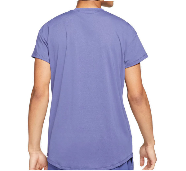 Nike - Koszulka Tenisowa - Fioletowa - Rozmiar M - T-shirt Męski - Court Breathe Slam - CV2814-510