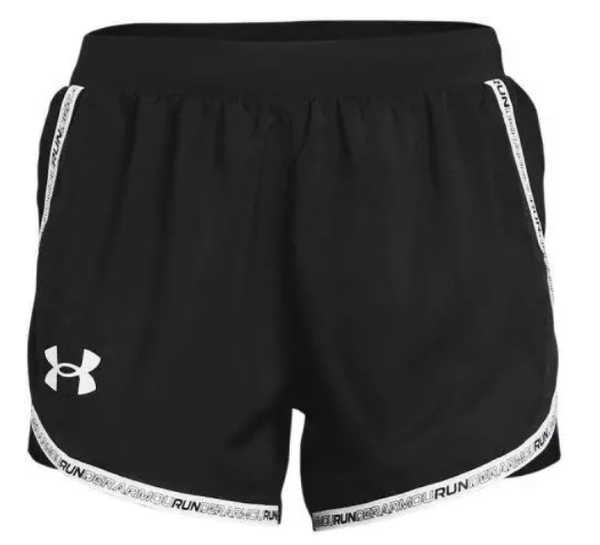 Czarne Damskie Spodenki Under Armour Fly-By 1361392001 SM