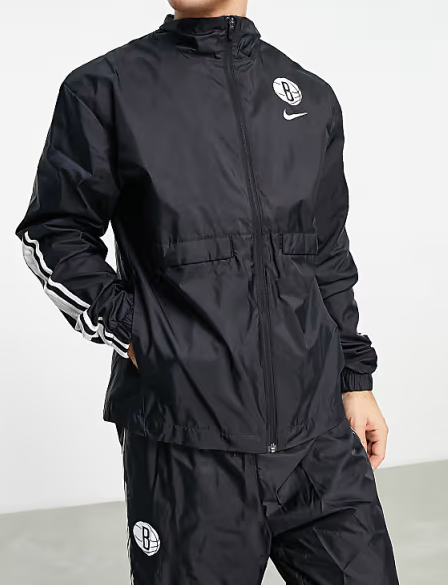 Czarny Komplet Dres Męski Nike DN8736-010 M Nets Bulls