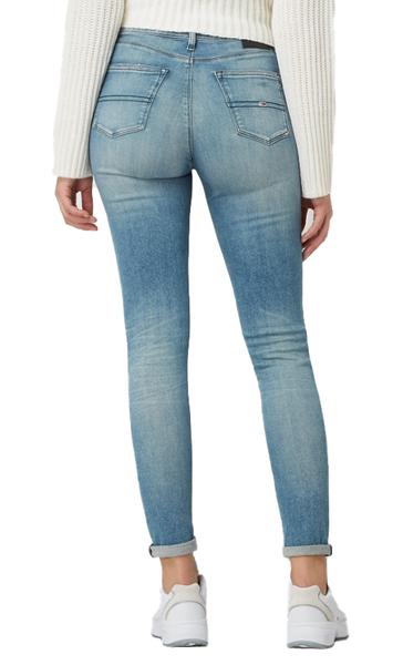 Tommy Jeans Spodnie Damskie - Jeansowe - Skinny Fit Nora - Niebieskie - Rozmiar 29/32 - DW0DW09038