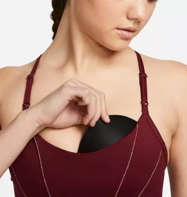 Bordowy Stanik Nike DD1407-638 S Damski Yoga Tape