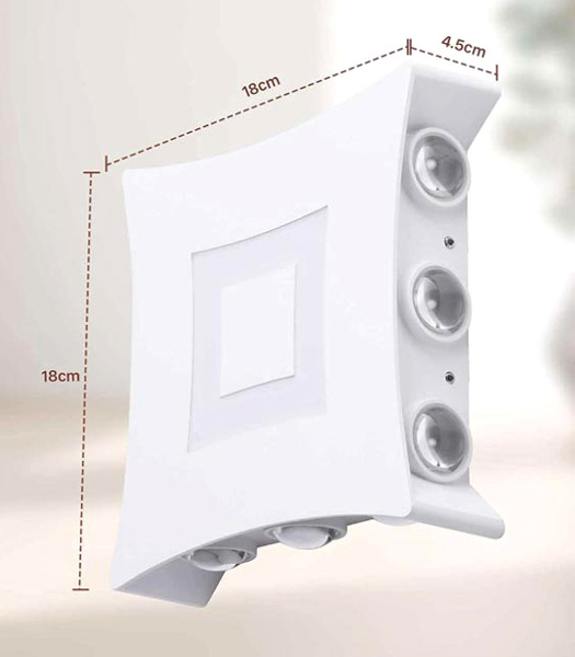 Lampa LED ENCOFT 18W IP65 Elewacyjna Biała