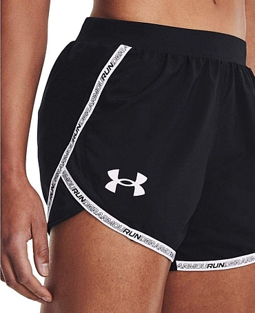 Czarne Damskie Spodenki Under Armour Fly-By 1361392001 SM