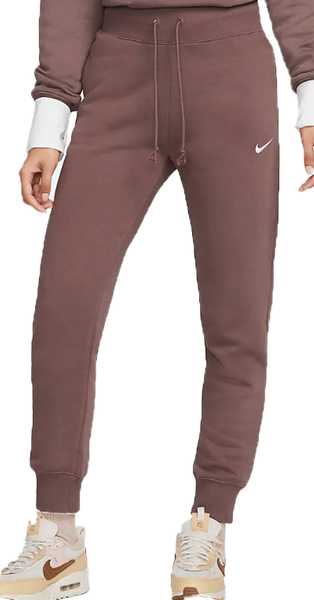 Brązowe Spodnie Nike XL Damskie FD0893-291 FLC Wysoki Stan