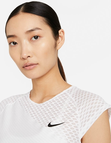 Biała koszulka tenisowa Nike DJ6567-100 S Dri-FIT Advanced