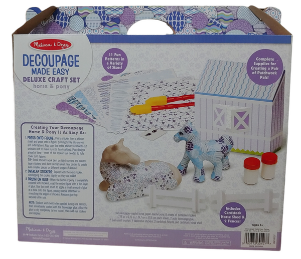 Zestaw Kreatywny Melissa & Doug Koń i Kucyk Paper-Maché
