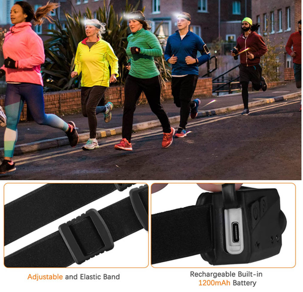 Czołówka Amstory LED 600 Lumenów z Czujnikiem Ruchu