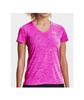 Różowy T-shirt Damski Under Armour Twisted Tech 1258568660 SM