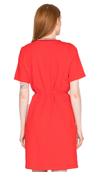 Sukienka Tommy Hilfiger Czerwona Luźna WW0WW34207 36