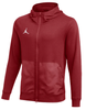 Nike Bluza Męska - Z Kapturem - Rozpinana - Treningowa - Bordowa - Rozmiar XXL - Jordan Air Dri-FIT Fleece - DQ7870-613