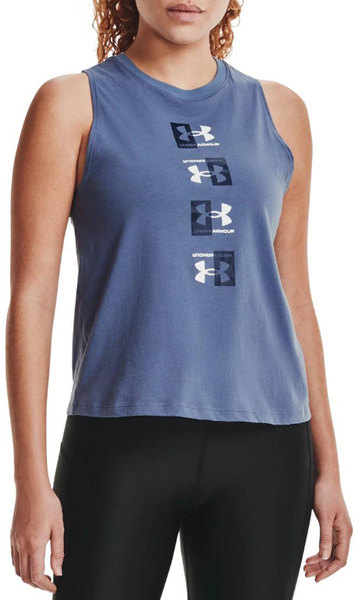 Niebieski Top Under Armour Muscle Tank SM 1360836-470
