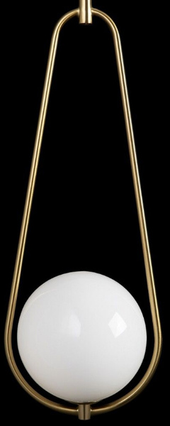 Lampa Wisząca Maytoni Bumble Mosiądz Biały Klosz MOD054PL-01BS