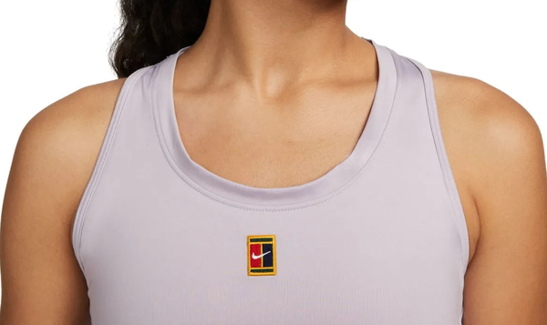 Damski Top Nike Court Dri-FIT DQ6800-530 L Fioletowy