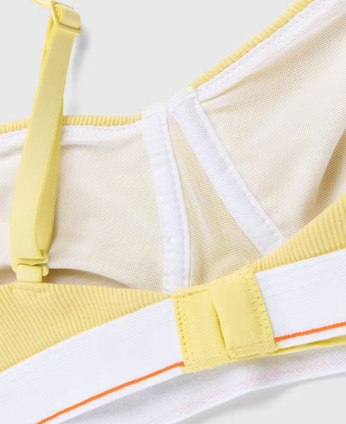 Biustonosz Calvin Klein - Żółty - Rozmiar XS - Unlined Balconette - 0040173WBE FE5