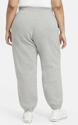 Nike Spodnie Dresowe Damskie - Joggery - Szare - NSW Fleece - DH1045-063 - Plus Size - Rozmiar 3X