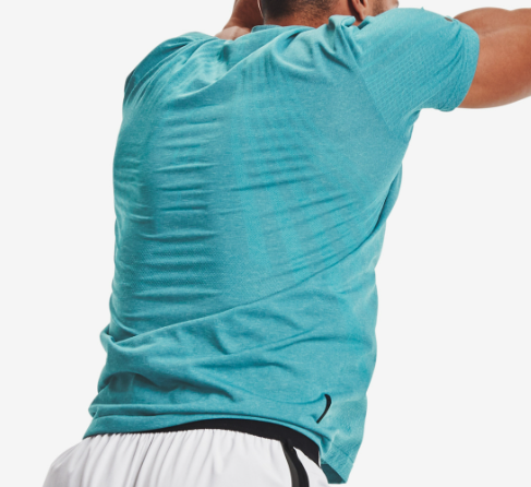 Niebieska Męska Koszulka Under Armour Rush HeatGear 1361132476 L