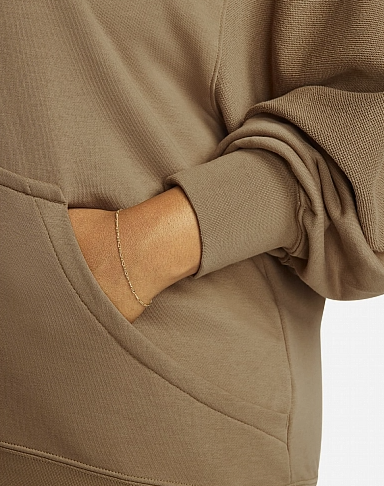 Brązowa Bluza Damska Nike DV5071258 1X z Kapturem