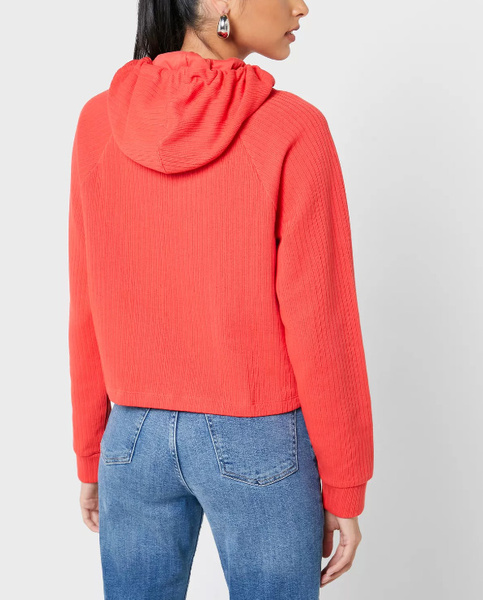 Czerwona Bluza Damska Nike CJ2663-631 XXL Krótka Oversize