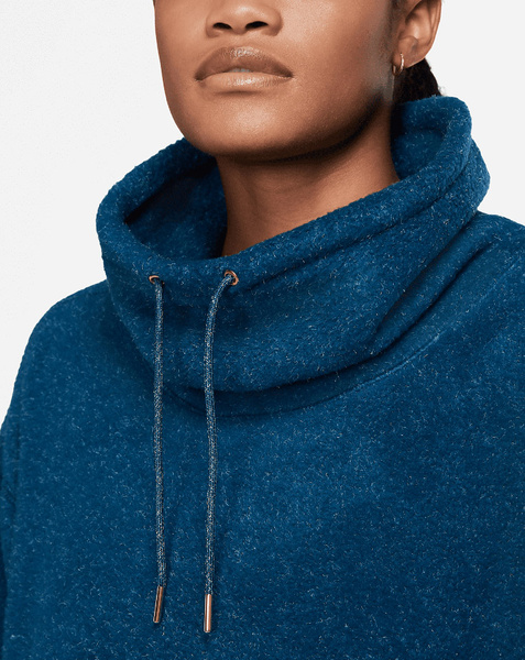 Niebieska Bluza Damska Nike CU6778460 S Therma Polar