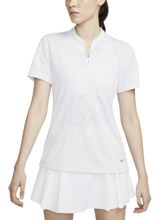 Biała Koszulka Damska Nike DA3261-025 M Polo Jacquard
