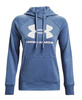 Under Armour Damska Bluza 1356318470 SM Niebieska Rival Fleece Z Kapturem