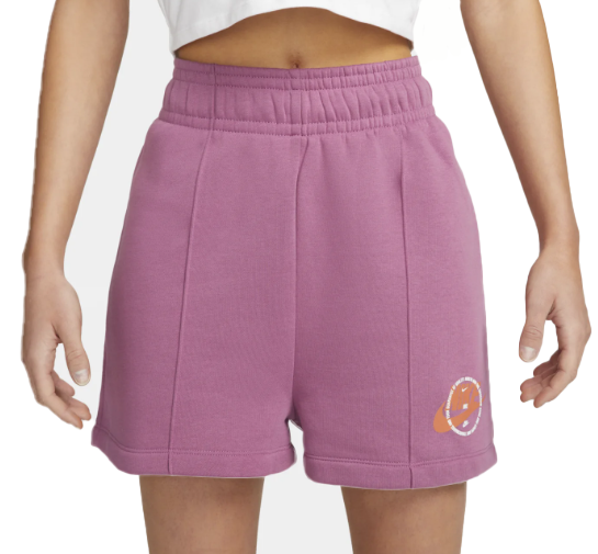Spodenki Nike Fleece Shorts Damskie S DX5677-507 – Fioletowe