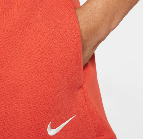 Czerwone Damskie Spodenki Nike Phoenix Fleece XXS FD1409-861