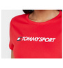 Czerwona damska koszulka Tommy Hilfiger Sport S10S100055-600 S