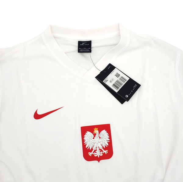 Koszulka - Reprezentacja Polski - Nike - Polska Home Away - Biała - Rozmiar XS - Breathe Football - CD0876-100