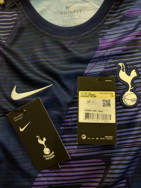 Niebieska Koszulka Junior Nike Tottenham 19/20 AO7760429 S
