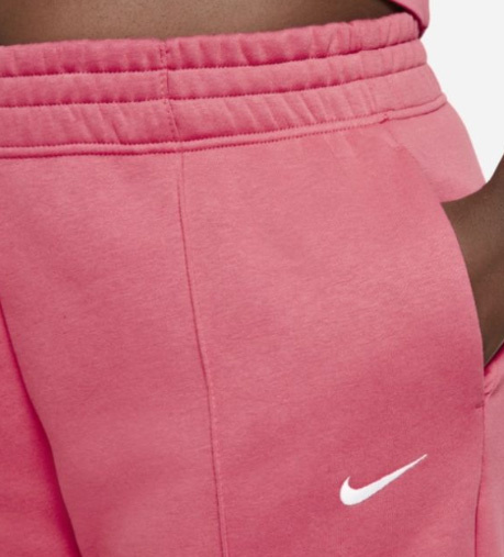 Nike Spodnie Dresowe Damskie - Joggery - Różowe - NSW Fleece - DH1045-622 - Plus Size - Rozmiar 3X 58-60