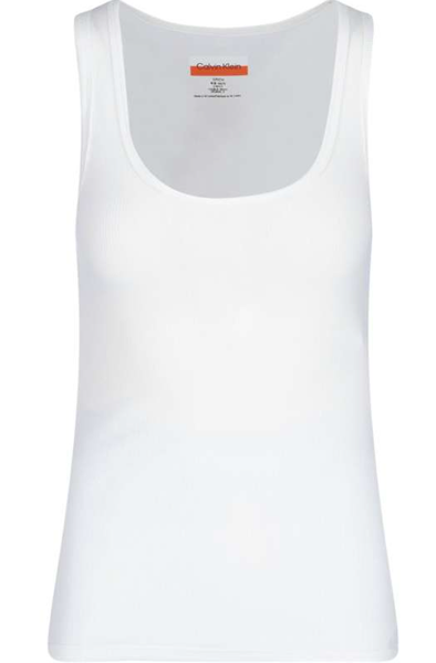 Bawełniany  top Calvin Klein 0040114WAE 100 L