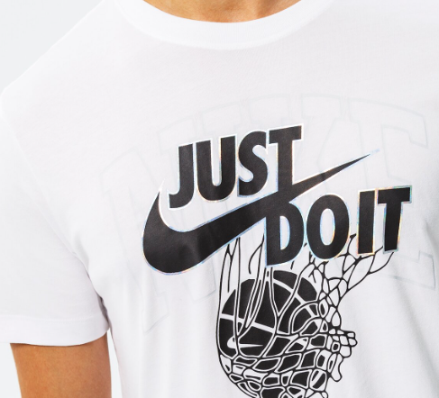 Biała Męska Koszulka Nike Tee Just Do It DR7639-100 S